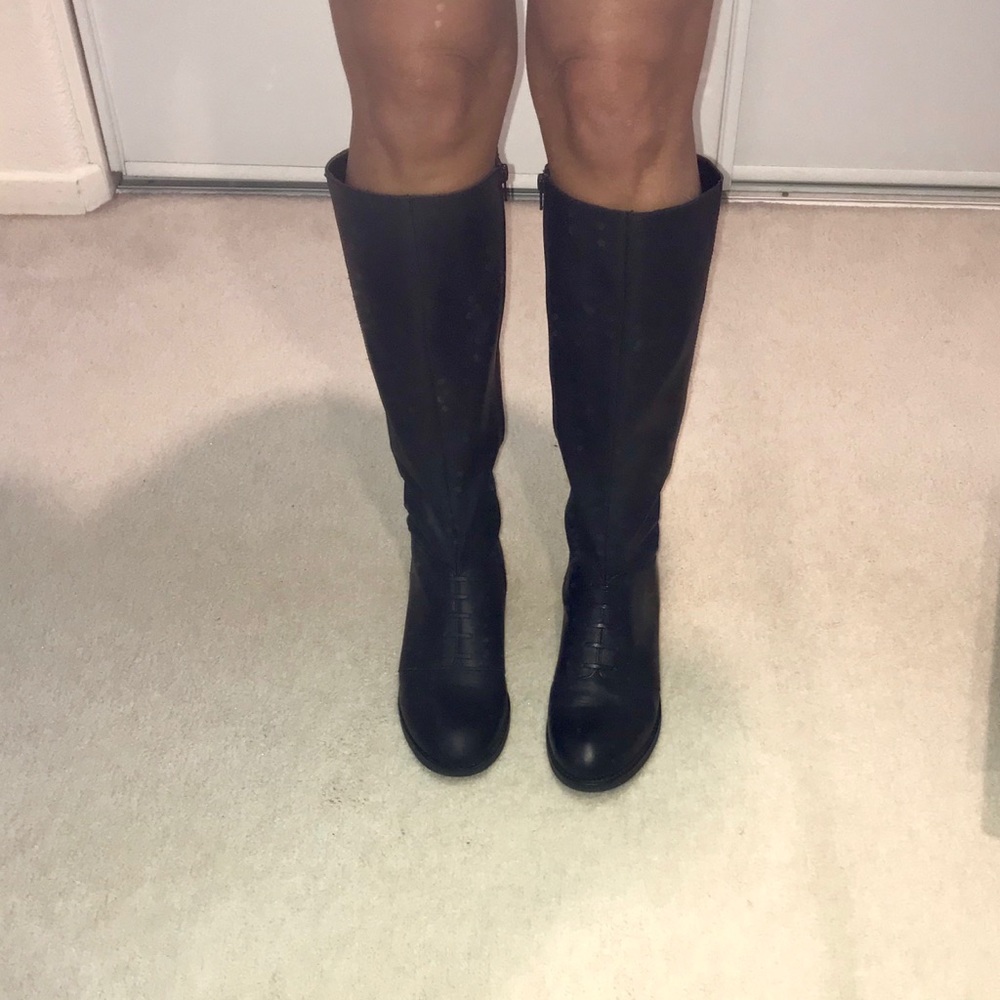 Seychelles CUTE Tall Black Boots EUC Size 9